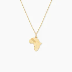 Pendentif Gaietana Afrique Or Jaune