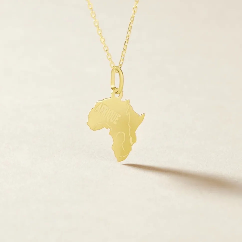 Pendentif Gaietana Afrique Or Jaune