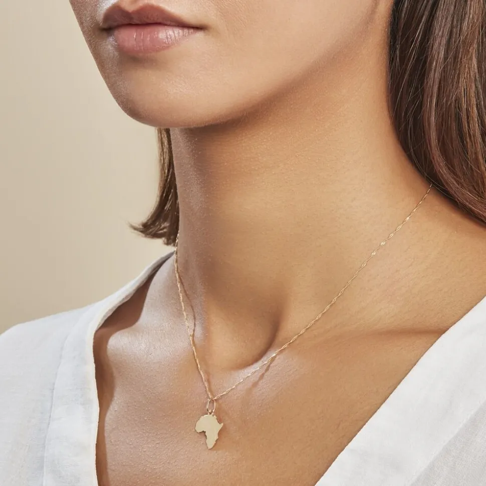 Pendentif Gaietana Afrique Or Jaune