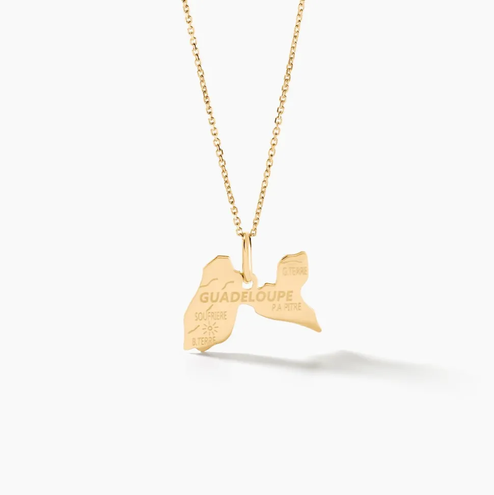 Pendentif Gaietana Guadeloupe Or Jaune