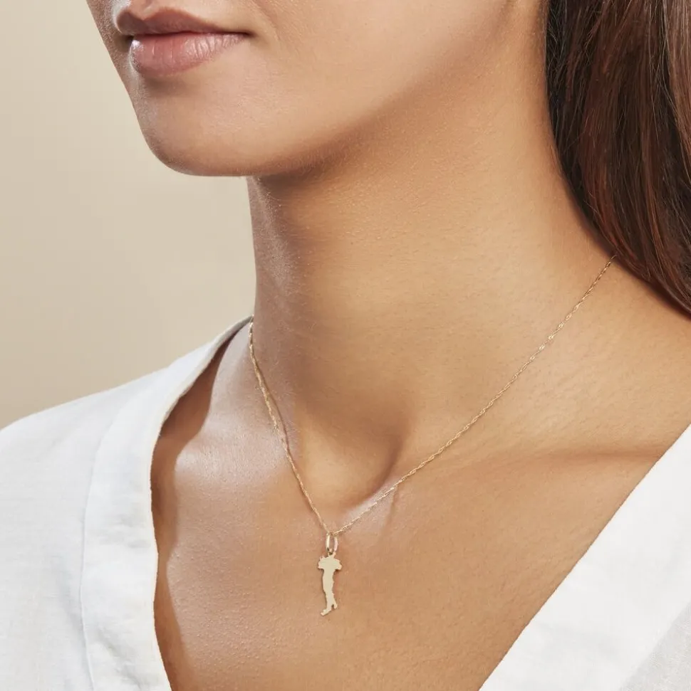 Pendentif Gaietana Italie Or Jaune