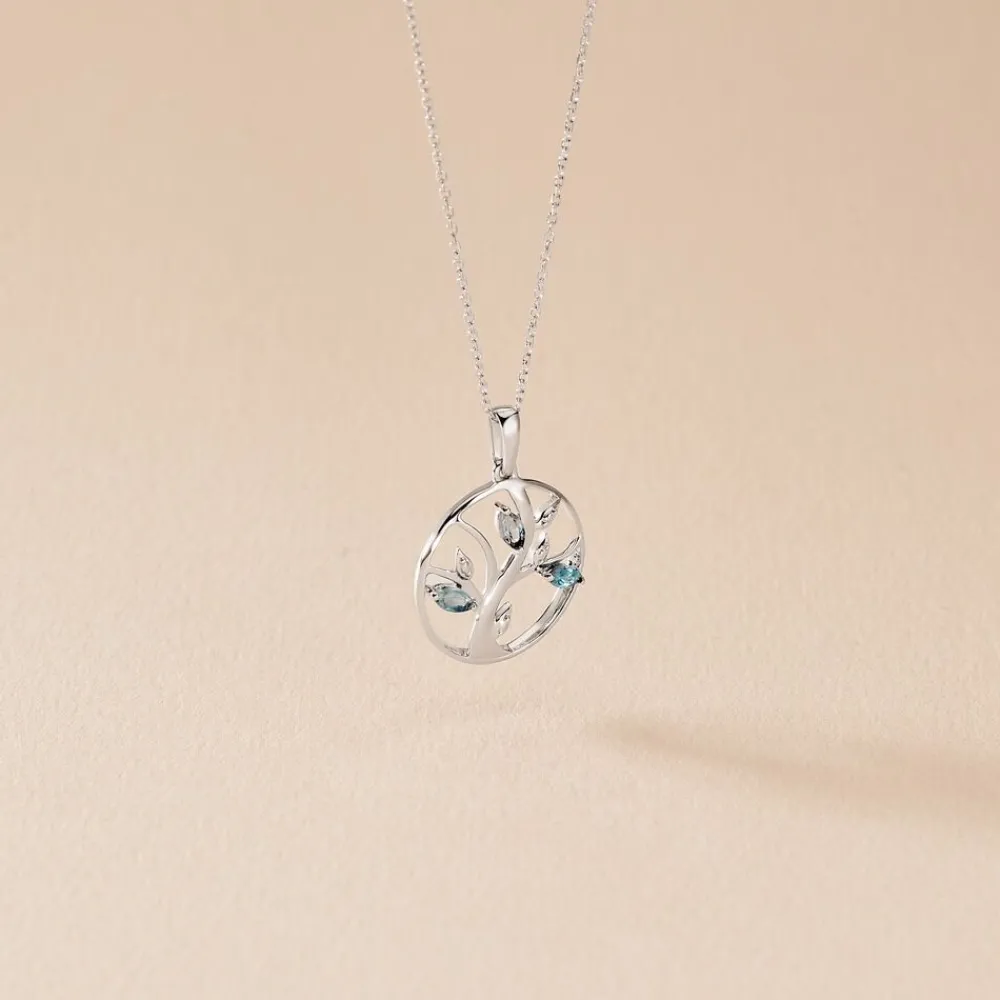 Pendentif Godolieba Or Blanc Topaze|Marc Orian Clearance