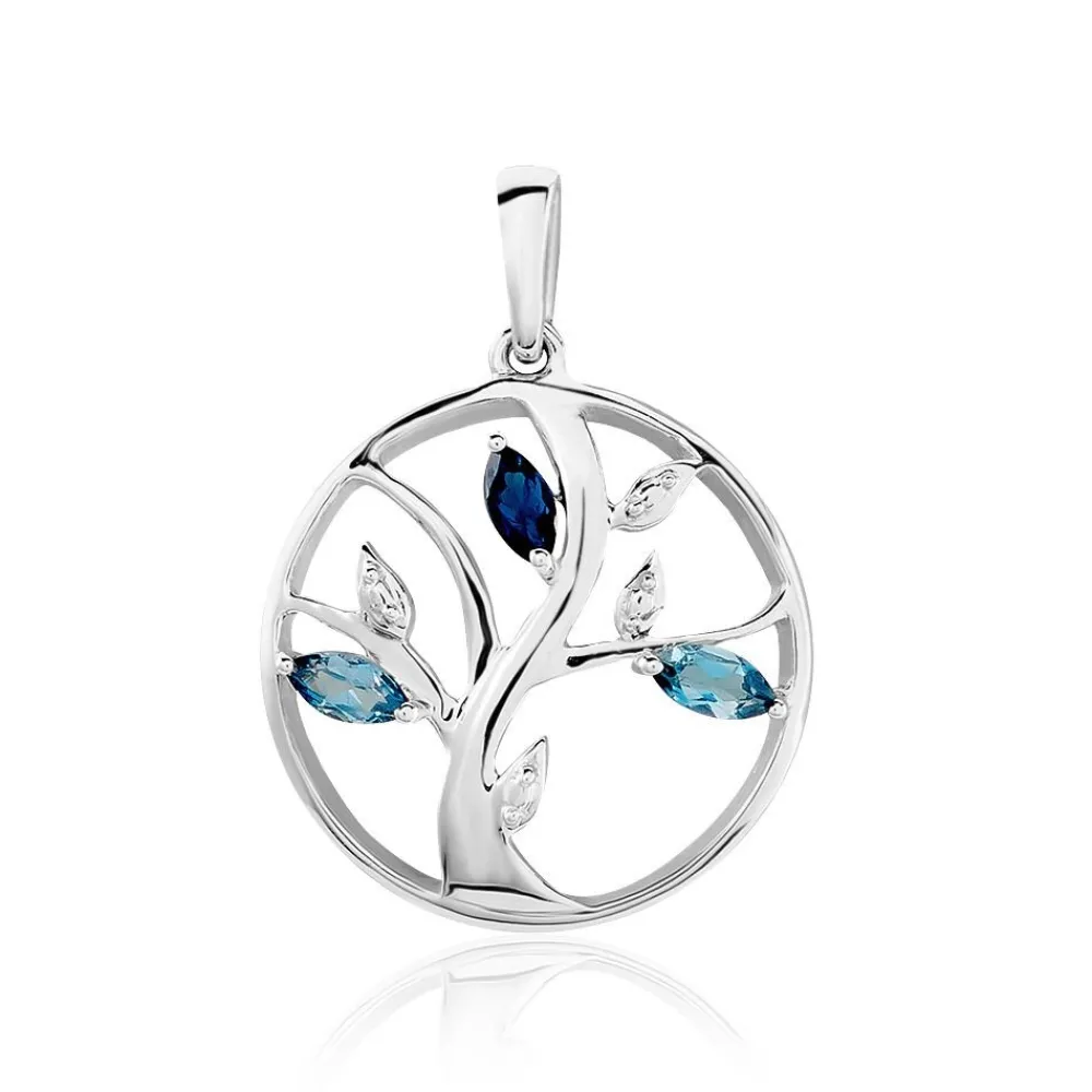 Pendentif Godolieba Or Blanc Topaze|Marc Orian Clearance