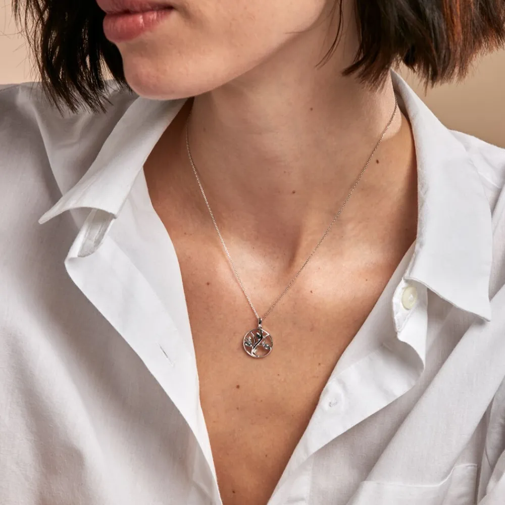 Pendentif Godolieba Or Blanc Topaze|Marc Orian Clearance