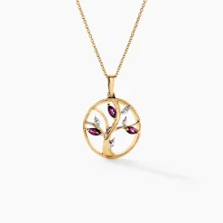 Pendentif Godolieba Or Jaune Rhodolite|Marc Orian Online