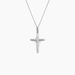 Pendentif Haley Croix Or Blanc