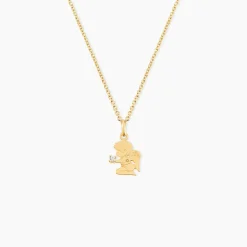 Pendentif Hallie Ange Or Jaune Oxyde De Zirconium