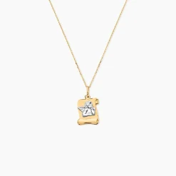 Pendentif Hanan Ange Parchemin Or Bicolore|Marc Orian Outlet