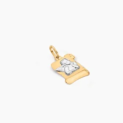 Pendentif Hanan Ange Parchemin Or Bicolore|Marc Orian Outlet