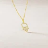 Pendentif Hectorienne Fatim Or Jaune