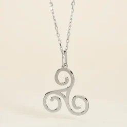 Pendentif Helge Argent Blanc|Marc Orian Online
