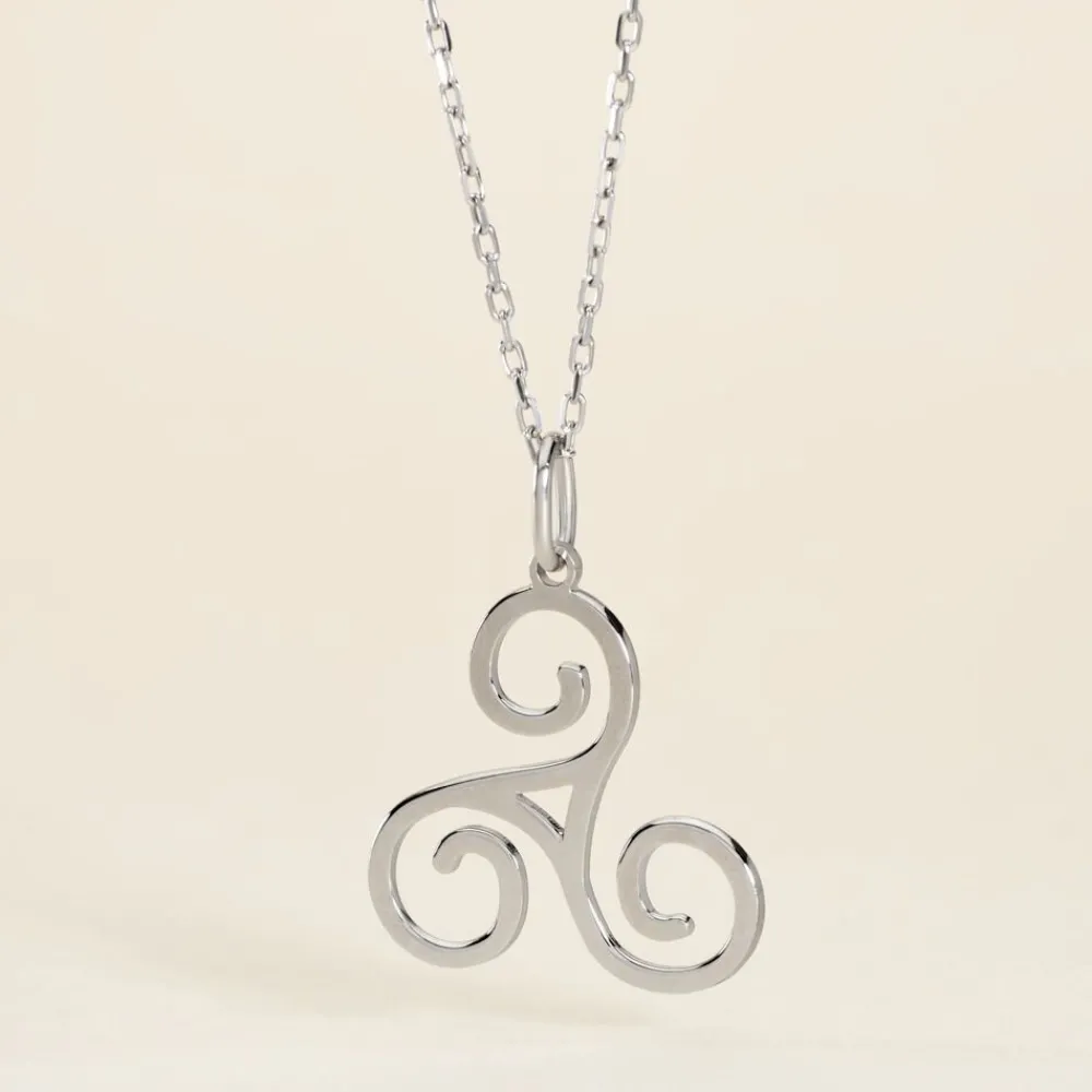 Pendentif Helge Argent Blanc|Marc Orian Online