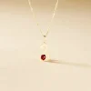 Pendentif Helidie Coccinelle Lettre Or Jaune