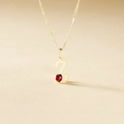 Pendentif Helidie Coccinelle Lettre Or Jaune