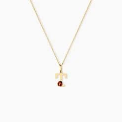 Pendentif Helidie Coccinelle Lettre Or Jaune