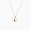 Pendentif Helidie Coccinelle Lettre Or Jaune