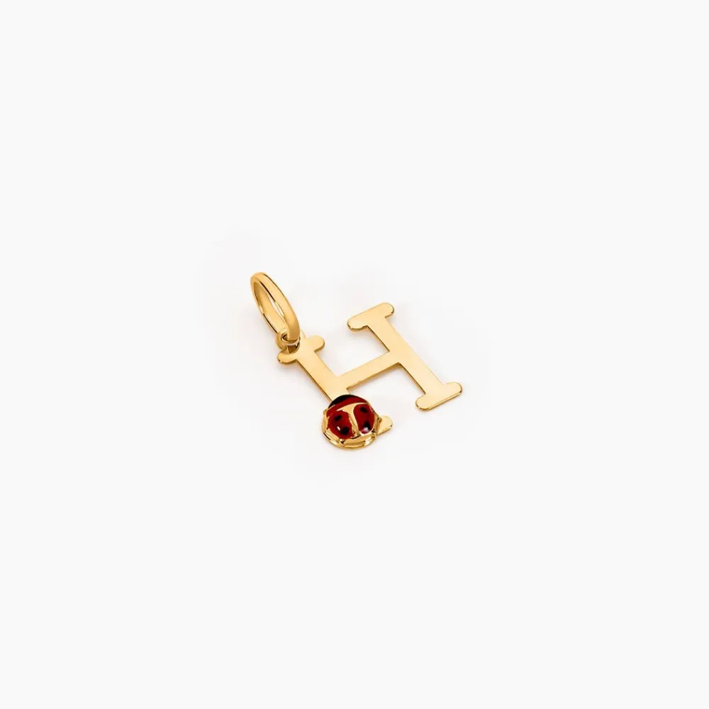 Pendentif Helidie Coccinelle Lettre Or Jaune|Marc Orian Hot