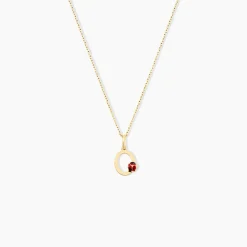 Pendentif Helidie Coccinelle Lettre Or Jaune|Marc Orian Outlet