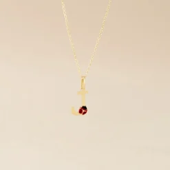 Pendentif Helidie Coccinelle Lettre Or Jaune|Marc Orian Sale