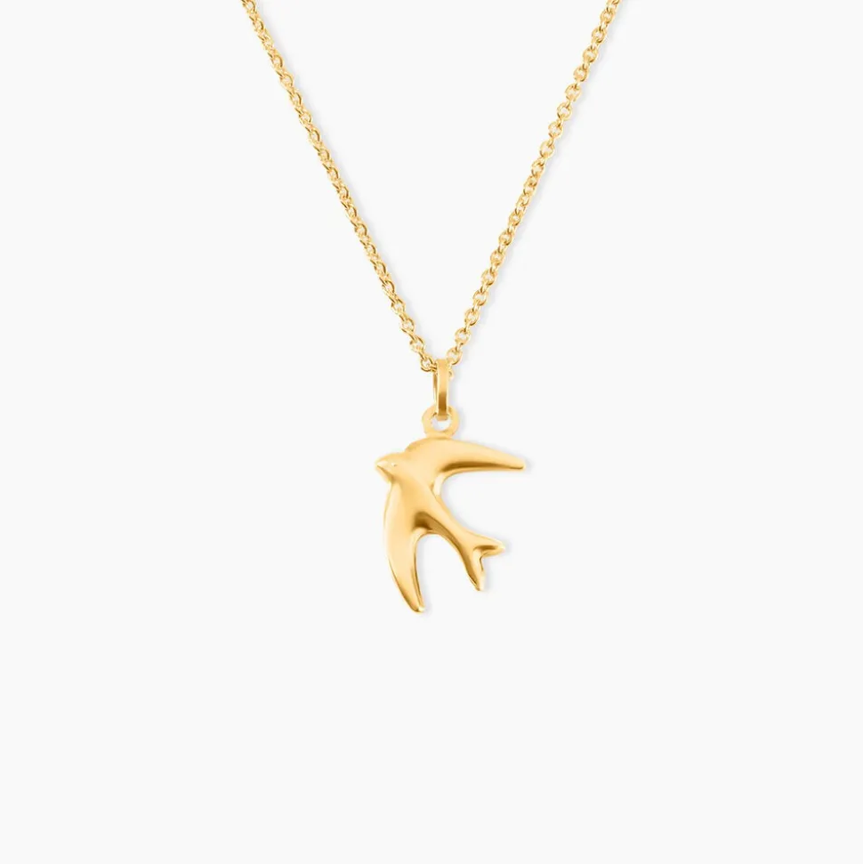 Pendentif Illide Hirondelle Or Jaune