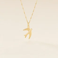 Pendentif Illide Hirondelle Or Jaune