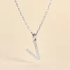 Pendentif Ionia Lettre Or Blanc