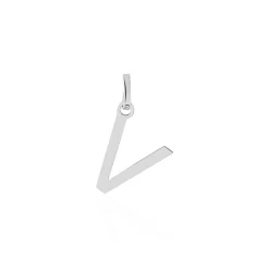 Pendentif Ionia Lettre Or Blanc