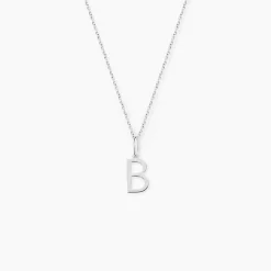 Pendentif Ionia Lettre Or Blanc