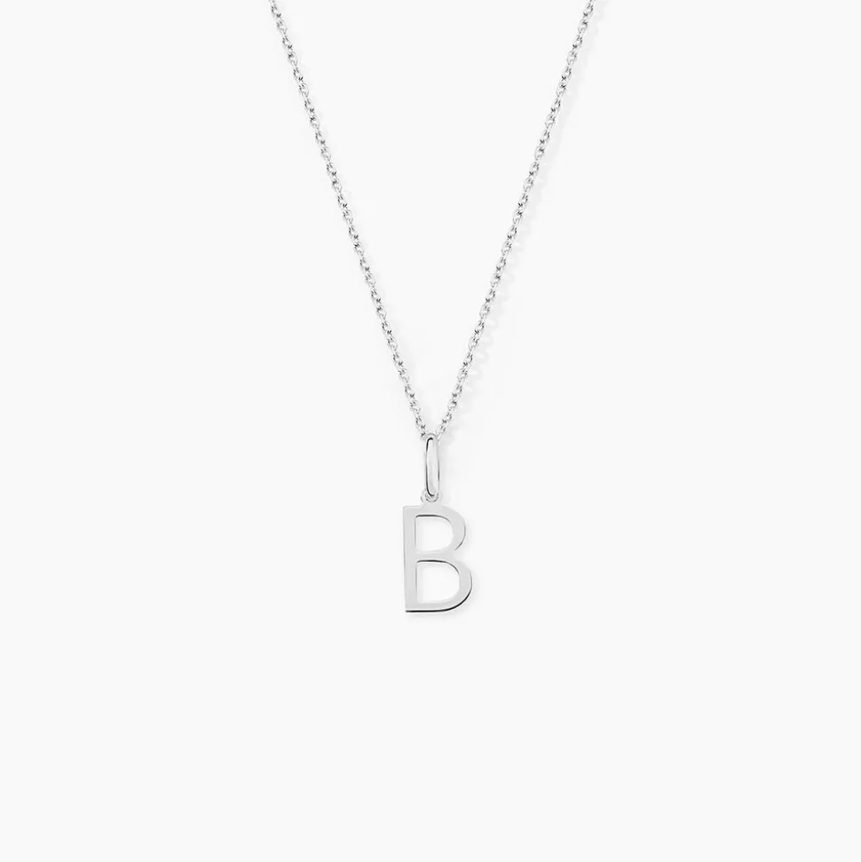 Pendentif Ionia Lettre Or Blanc