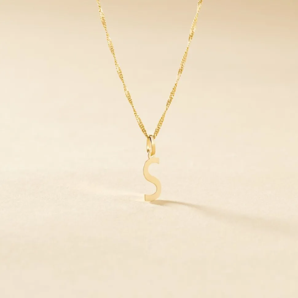 Pendentif Ionia Lettre Or Jaune