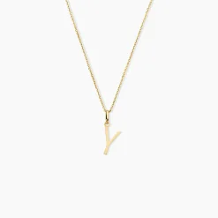 Pendentif Ionia Lettre Or Jaune