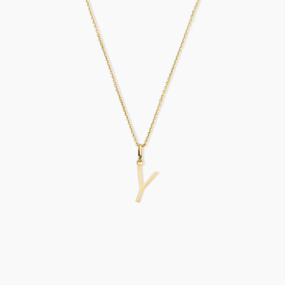 Pendentif Ionia Lettre Or Jaune