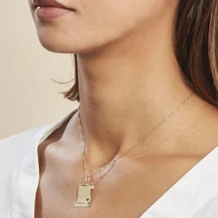 Pendentif Irenca Message Parchemin Or Jaune|Marc Orian Discount