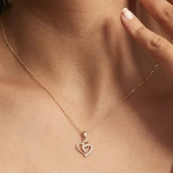 Pendentif Ivena Or Jaune Oxyde De Zirconium