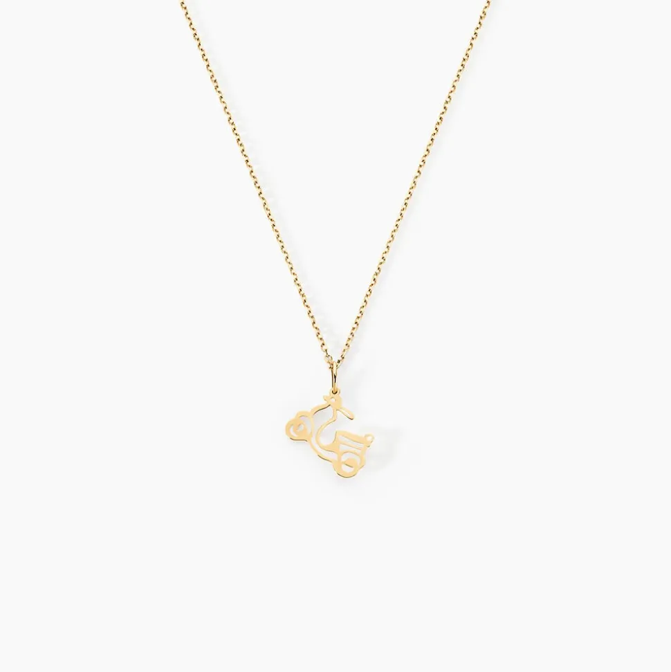 Pendentif Julius Scooter Or Jaune