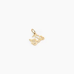 Pendentif Julius Scooter Or Jaune