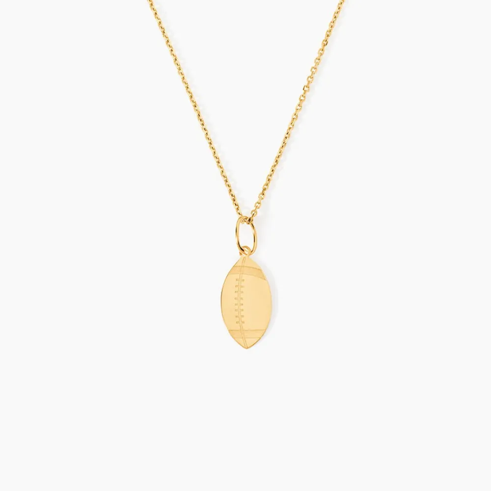 Pendentif Julius Sport Rugby Or Jaune|Marc Orian New