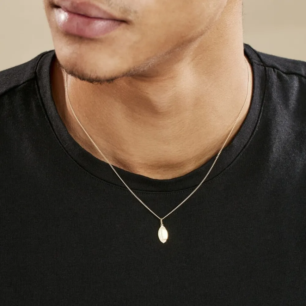Pendentif Julius Sport Rugby Or Jaune|Marc Orian New