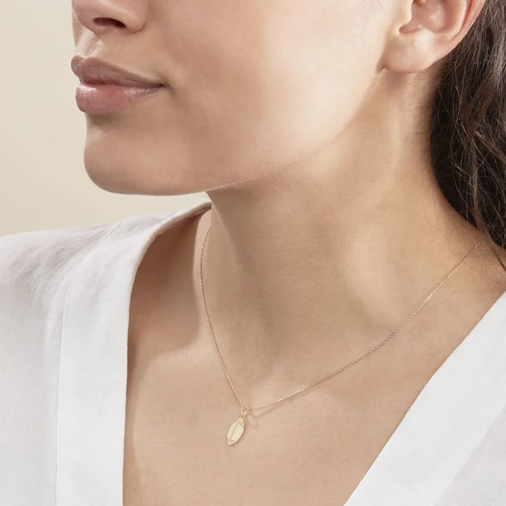 Pendentif Julius Sport Rugby Or Jaune|Marc Orian New