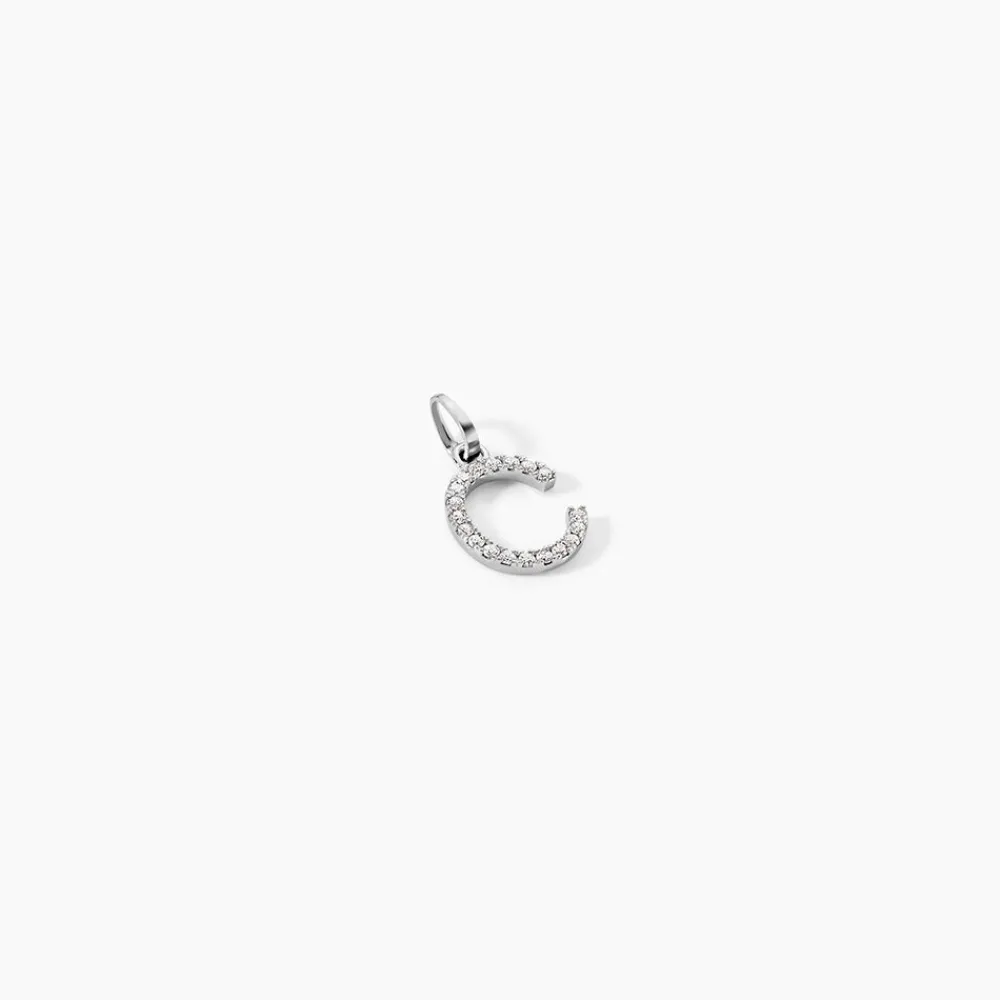 Pendentif Klementine Or Blanc Oxyde De Zirconium|Marc Orian Outlet