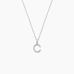 Pendentif Klementine Or Blanc Oxyde De Zirconium|Marc Orian Outlet