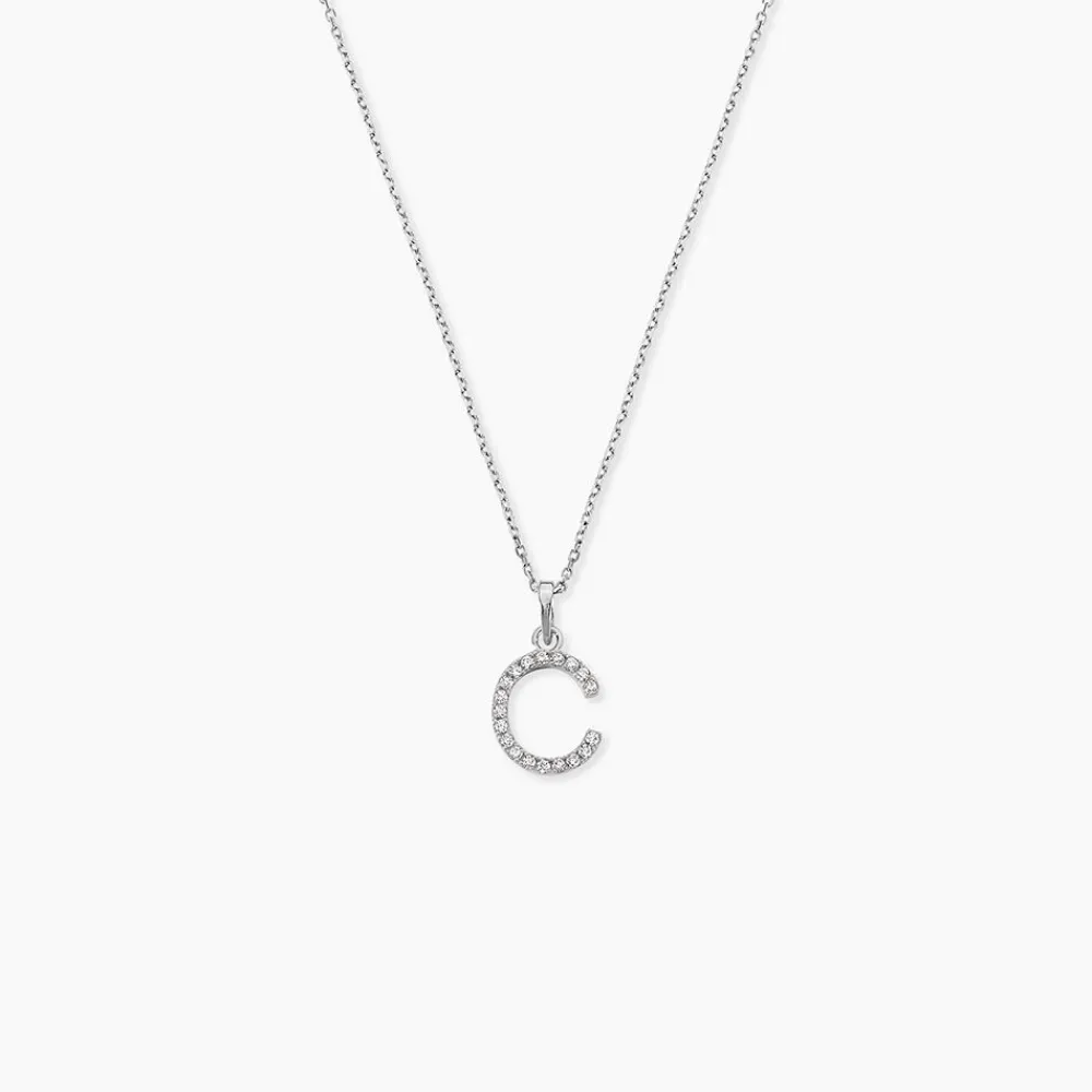 Pendentif Klementine Or Blanc Oxyde De Zirconium|Marc Orian Outlet