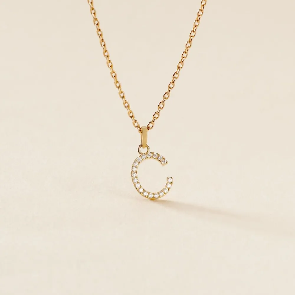 Pendentif Klementine Or Jaune Oxyde De Zirconium|Marc Orian