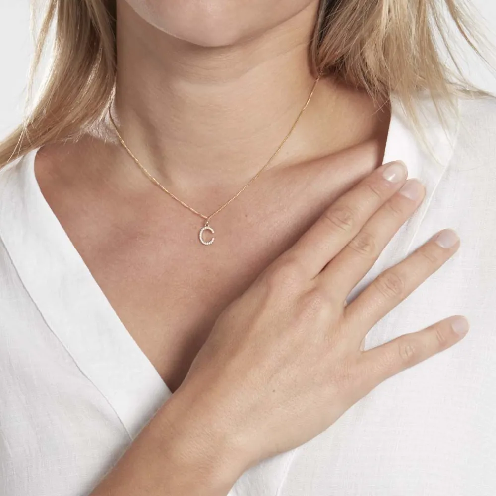 Pendentif Klementine Or Jaune Oxyde De Zirconium|Marc Orian
