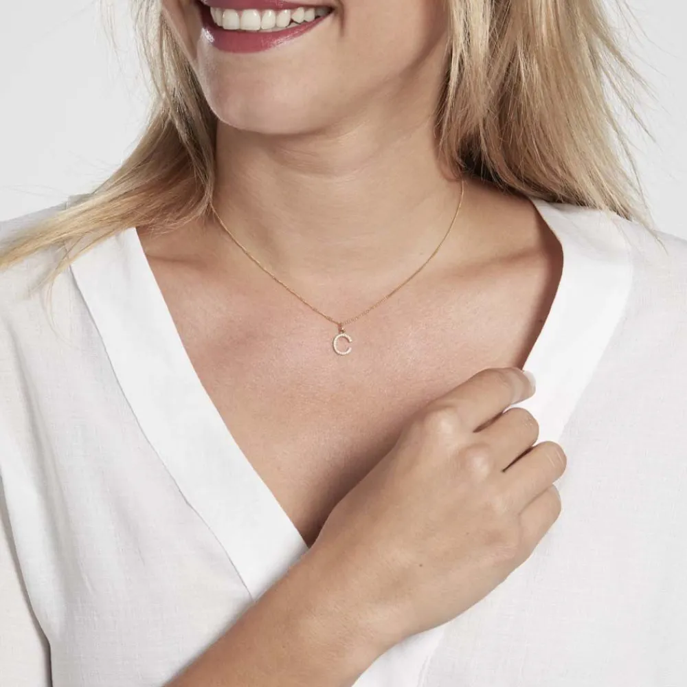 Pendentif Klementine Or Jaune Oxyde De Zirconium|Marc Orian