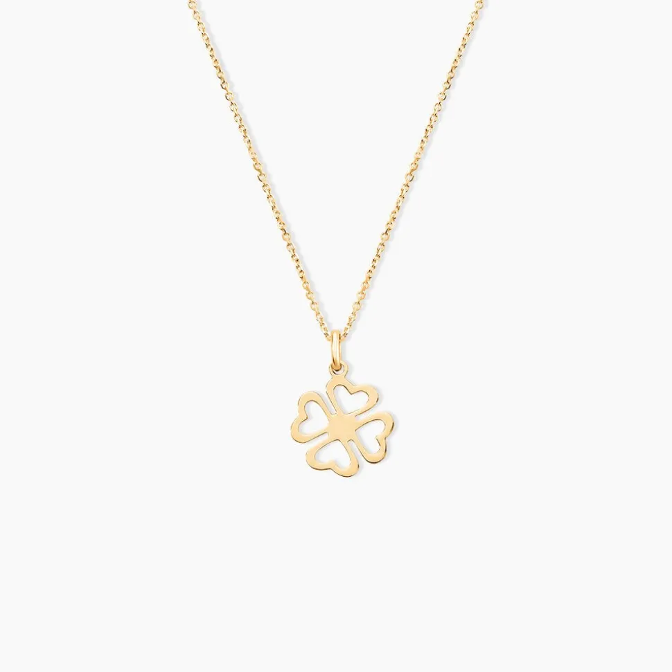 Pendentif Koulmia Trefle Or Jaune