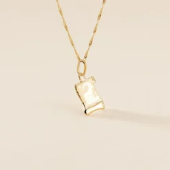 Pendentif Lamie Zodiaque Parchemin Or Jaune