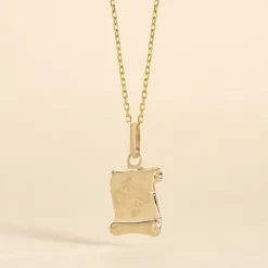 Pendentif Lamie Zodiaque Parchemin Or Jaune|Marc Orian Hot