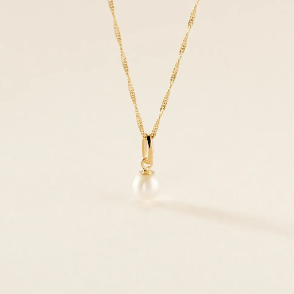Pendentif Lenonie Or Jaune Perle De Culture