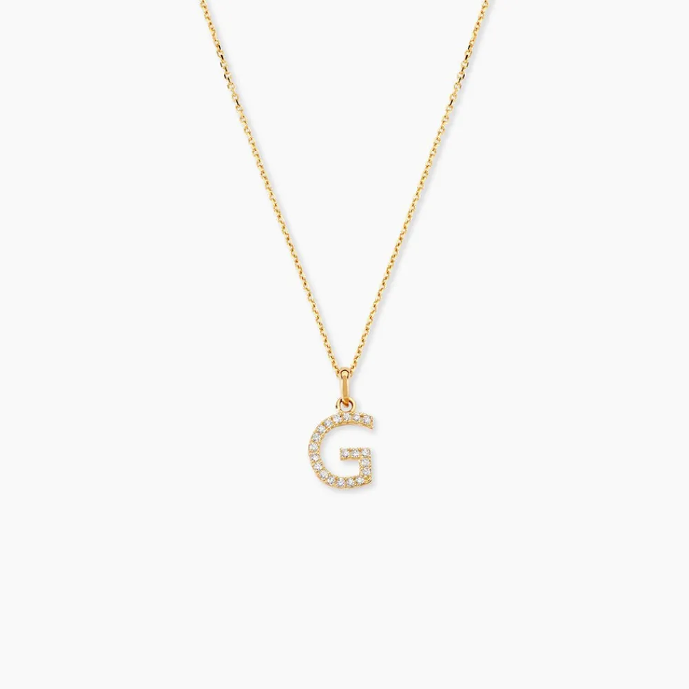 Pendentif Lettre G Or Jaune Oxyde|Marc Orian
